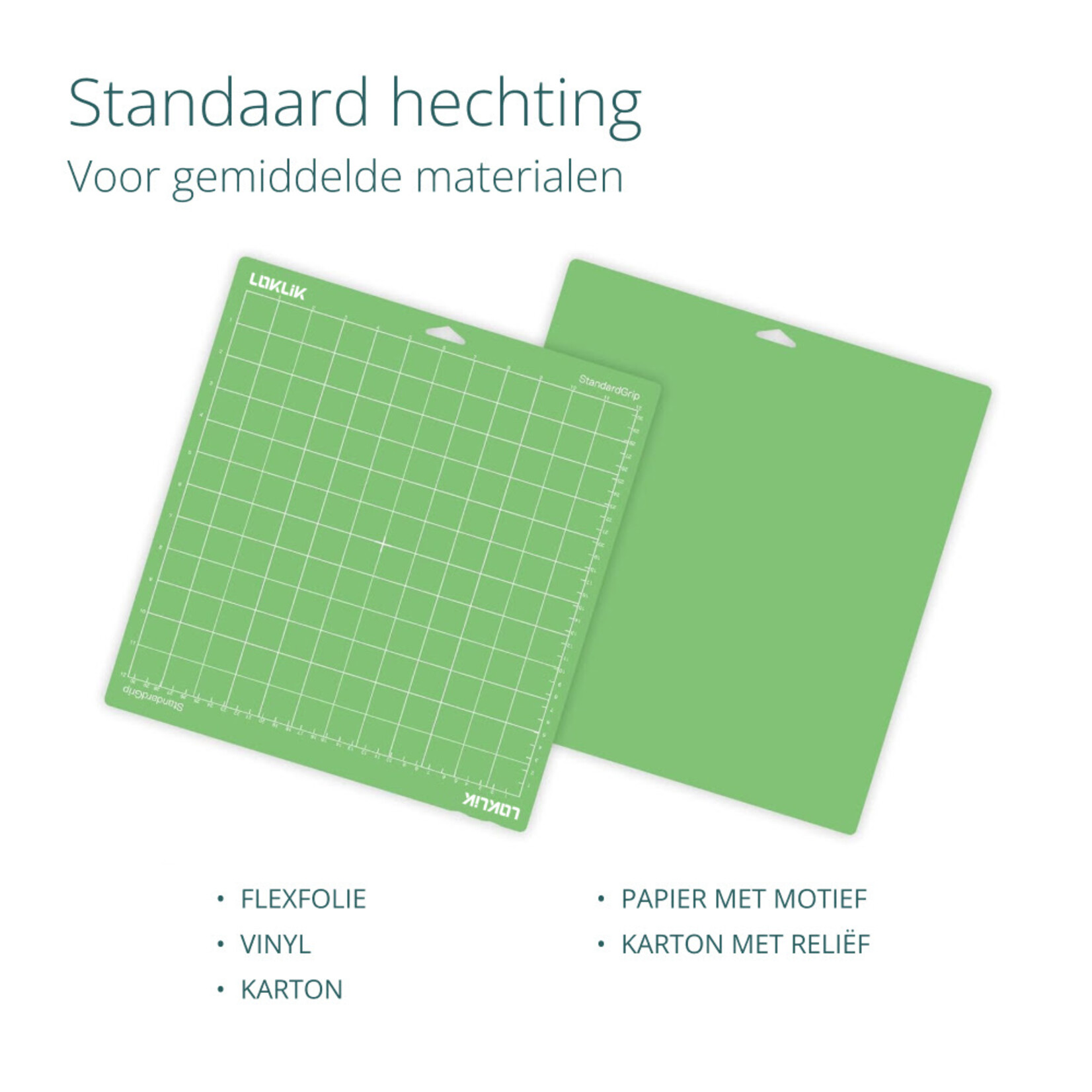 LOKLiK-snijmat, set van 3 - Groen, standaard grip