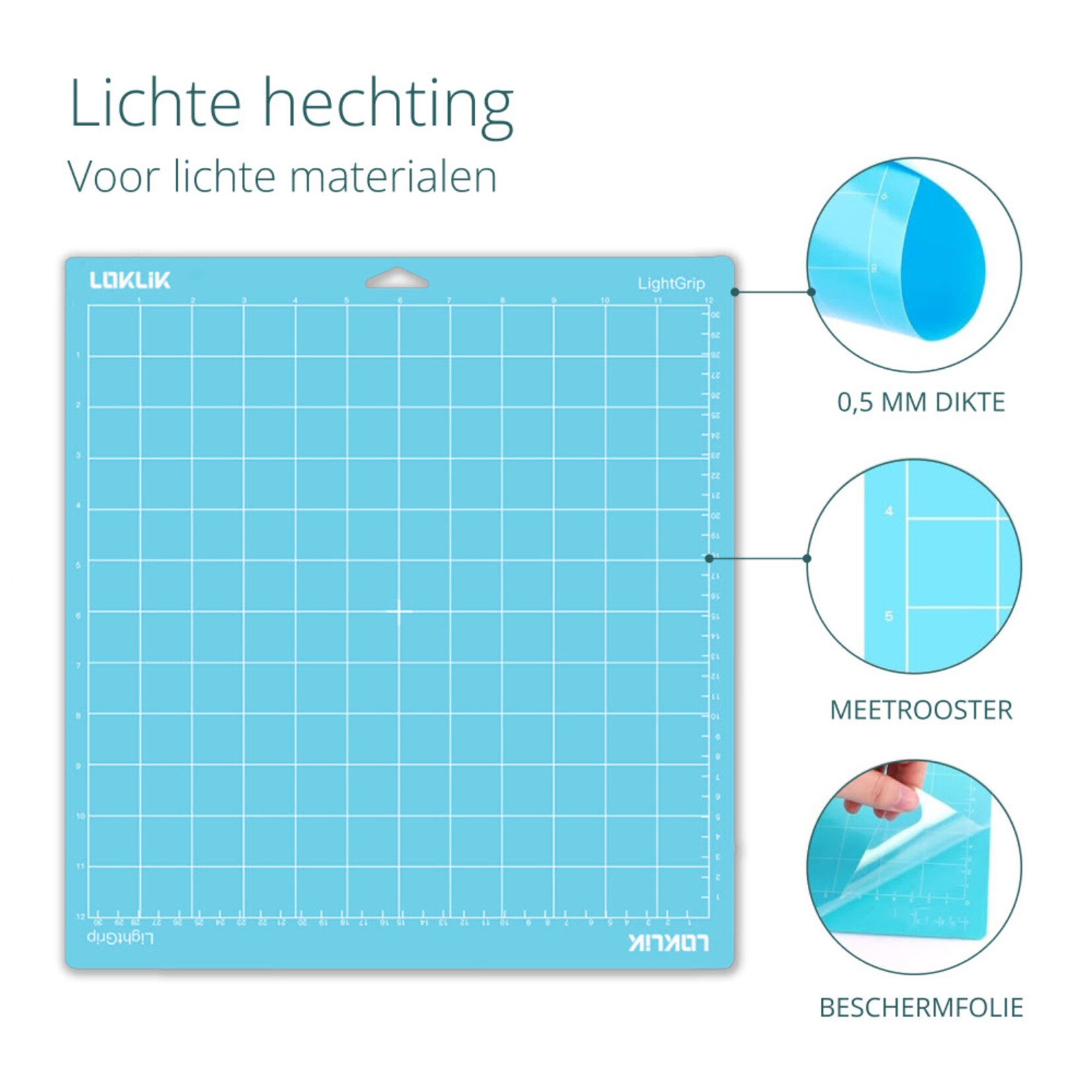 LOKLiK Cutting Mat 3 Pack - Blue Soft Grip