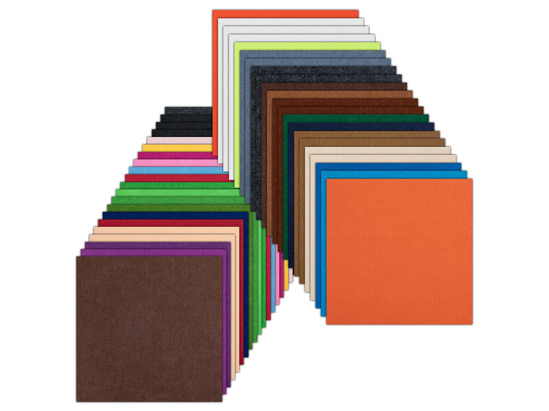 LOKLiK Felt Sheet bundle 1.0 mm - Mix Color - 42 pack