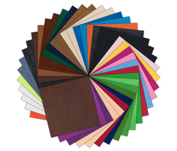LOKLiK Felt Sheet bundle 1.0 mm - Mix Color - 42 pack