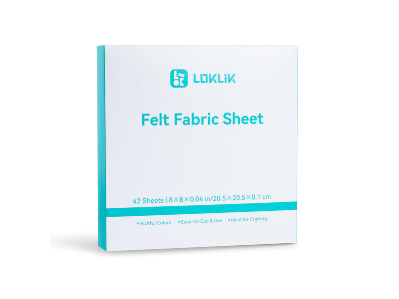 LOKLiK Felt Sheet bundle 1.0 mm - Mix Color - 42 pack