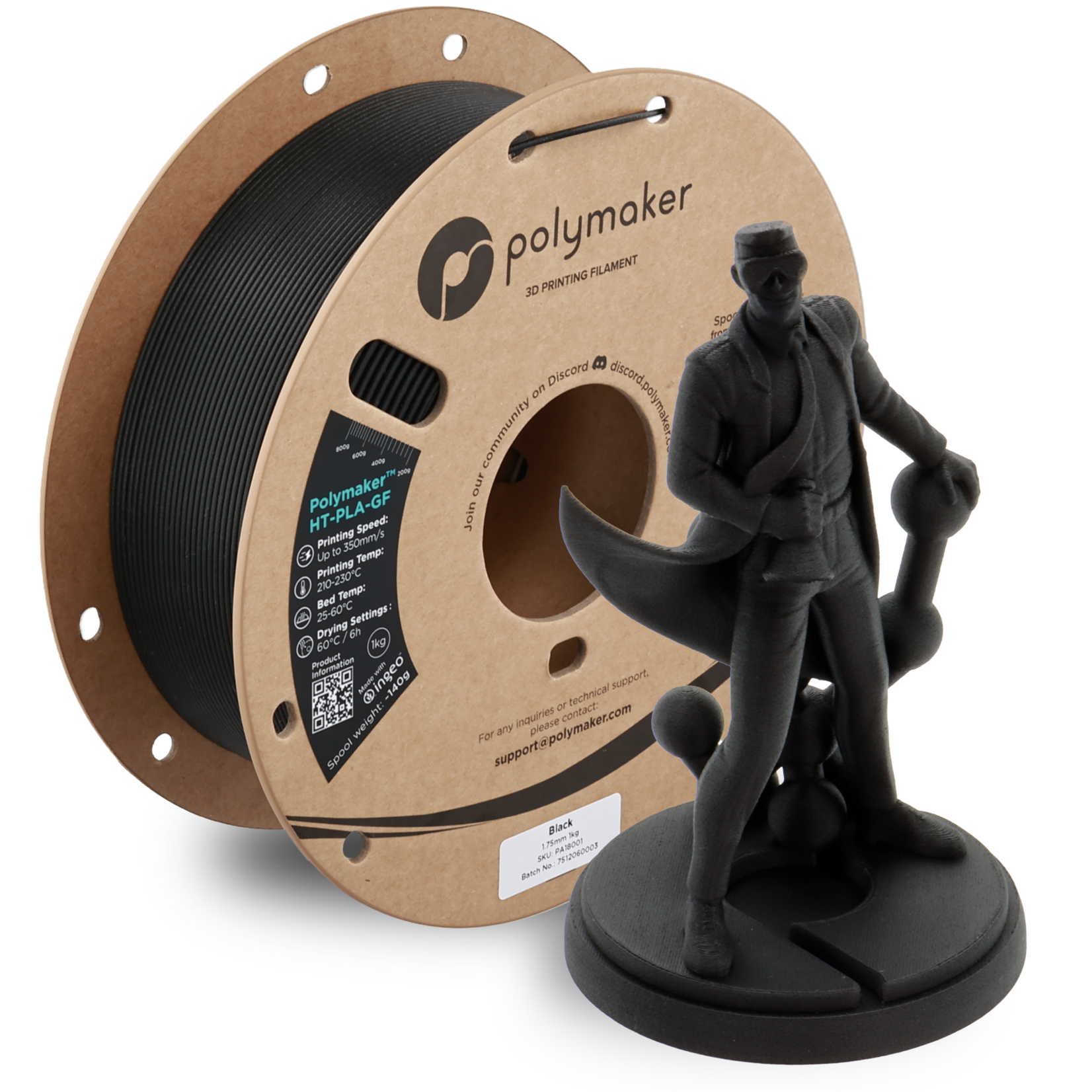 Polymaker HT-PLA-GF Black 1.75 mm