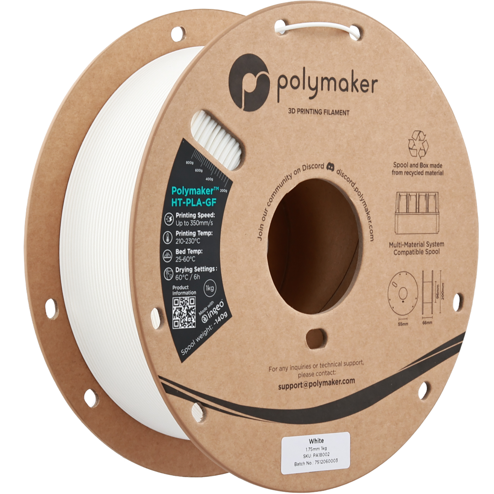 Polymaker HT-PLA-GF White 1.75 mm