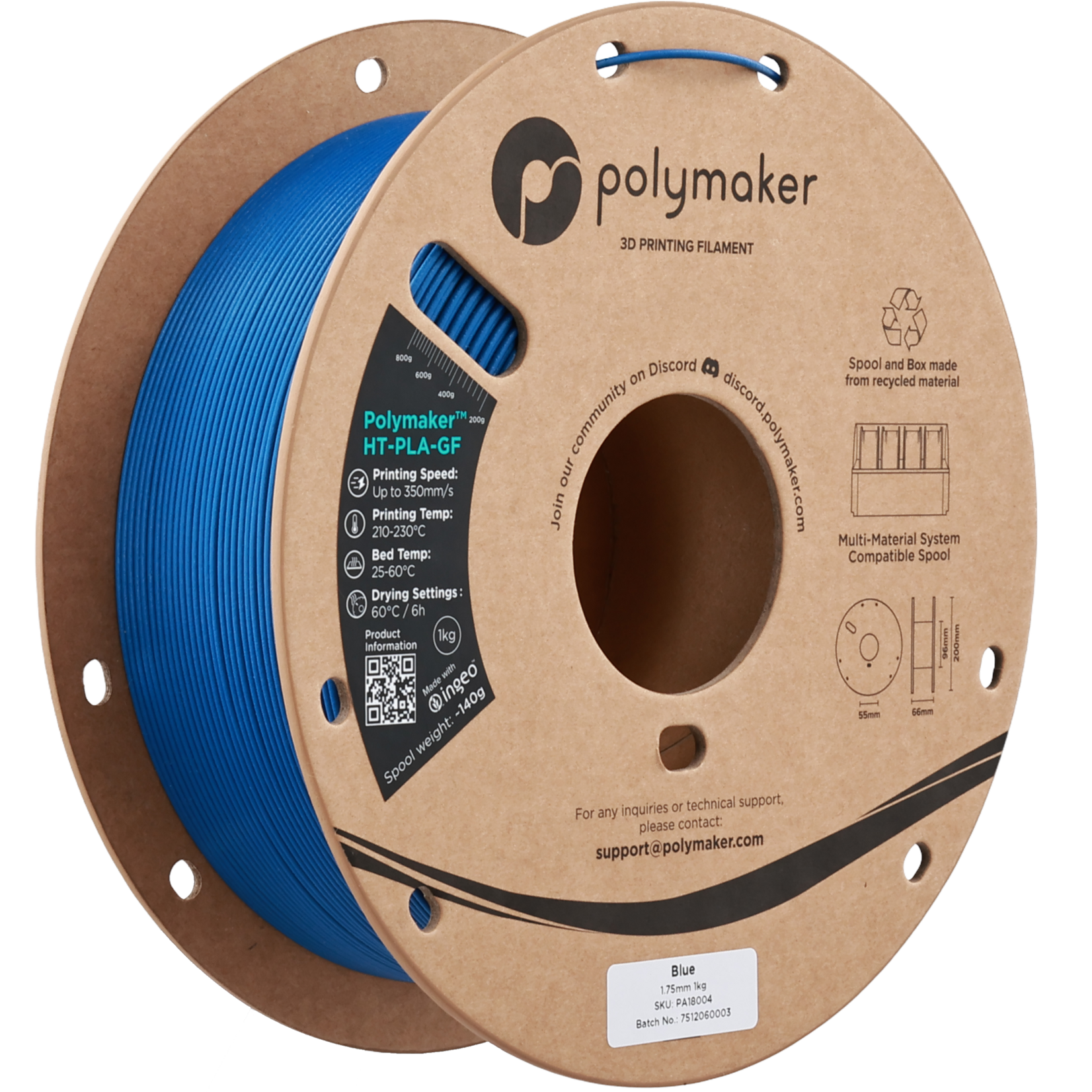Polymaker HT-PLA-GF Blue 1.75 mm