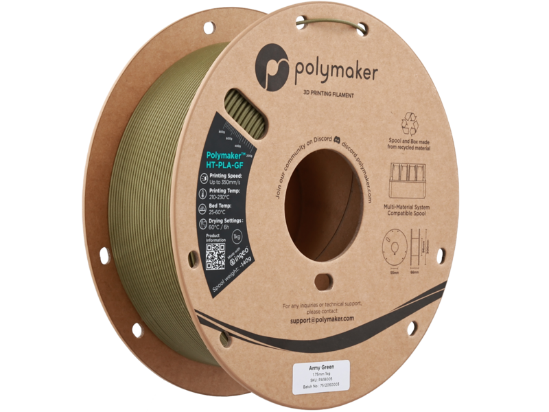 Polymaker HT-PLA-GF Army Green 1.75 mm