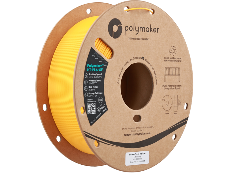 Polymaker HT-PLA-GF Power Tool Yellow 1.75 mm
