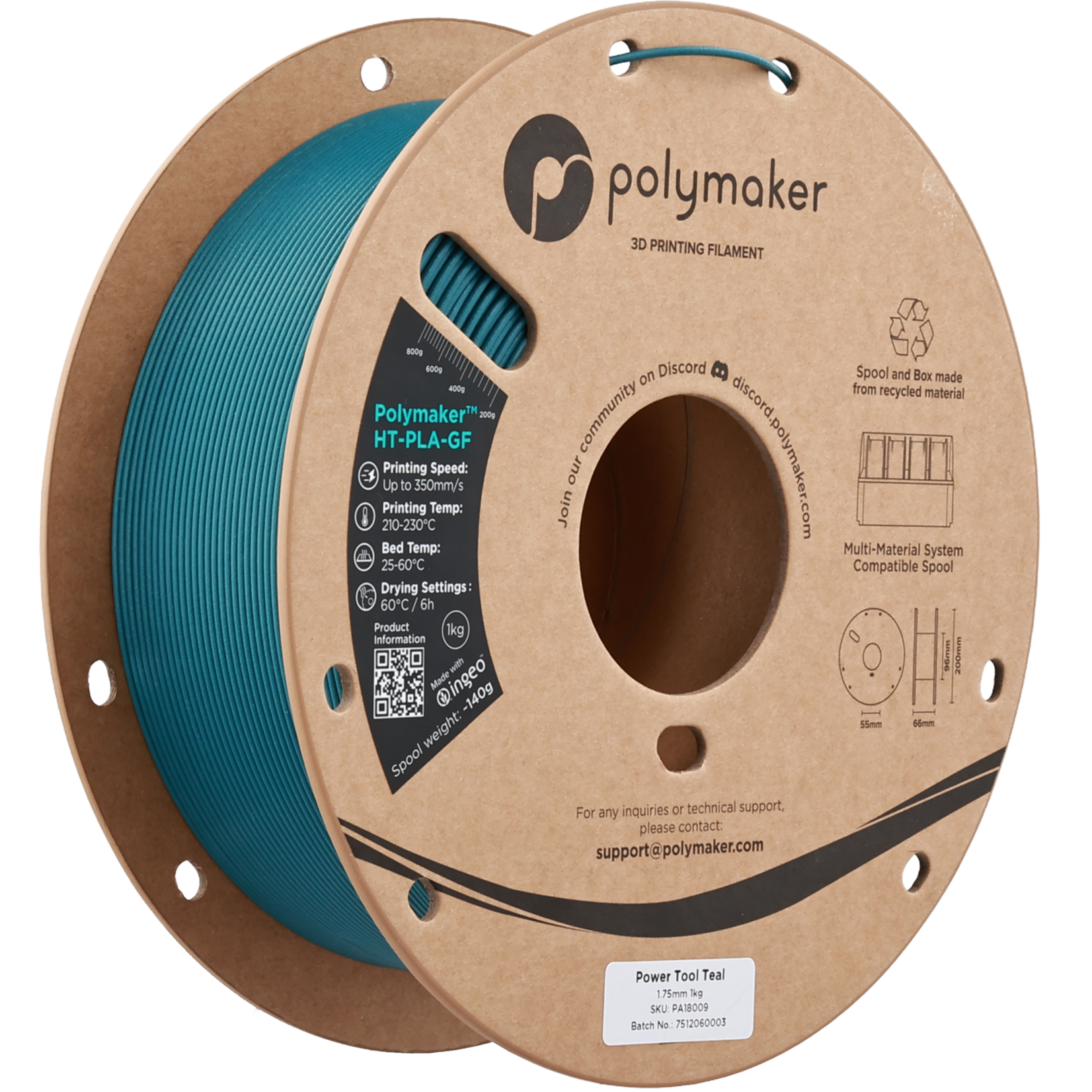 Polymaker HT-PLA-GF Power Tool Teal 1.75 mm