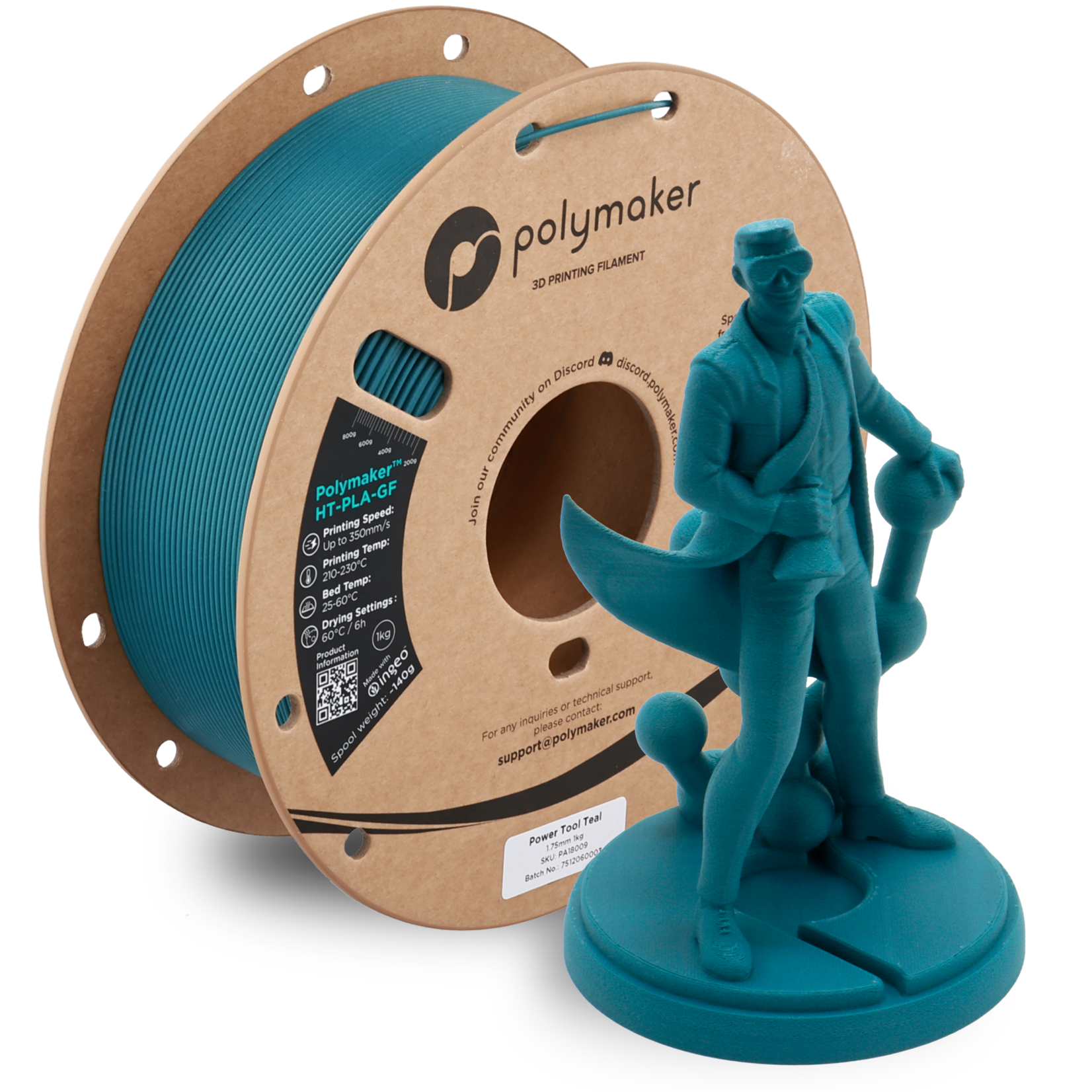 Polymaker HT-PLA-GF Power Tool Teal 1.75 mm