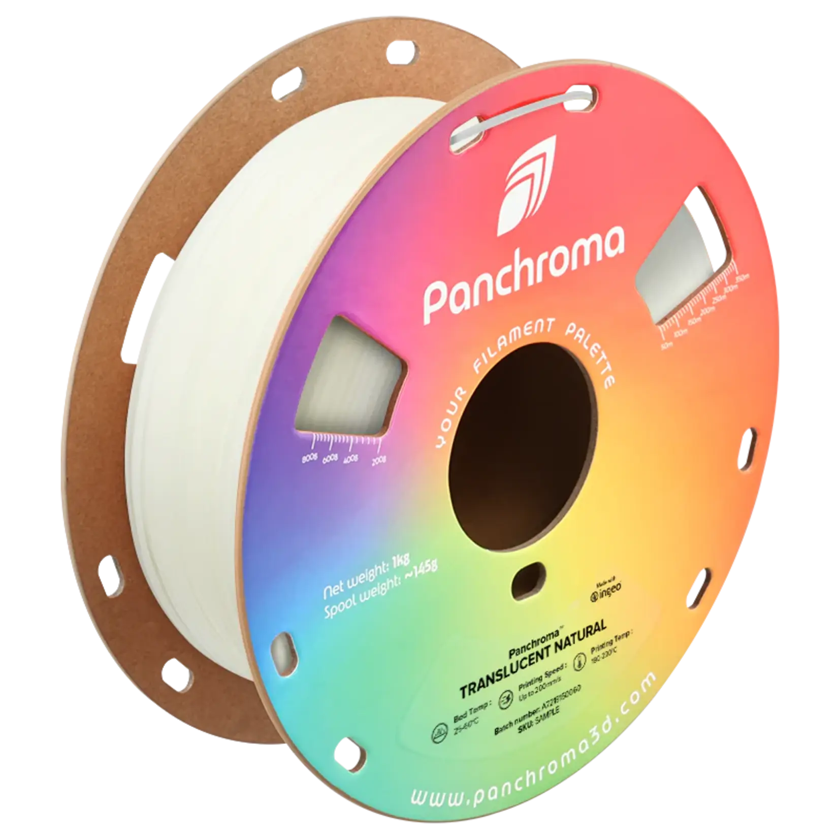 Polymaker Panchroma doorschijnend PLA - Doorschijnend naturel - 1,75 mm