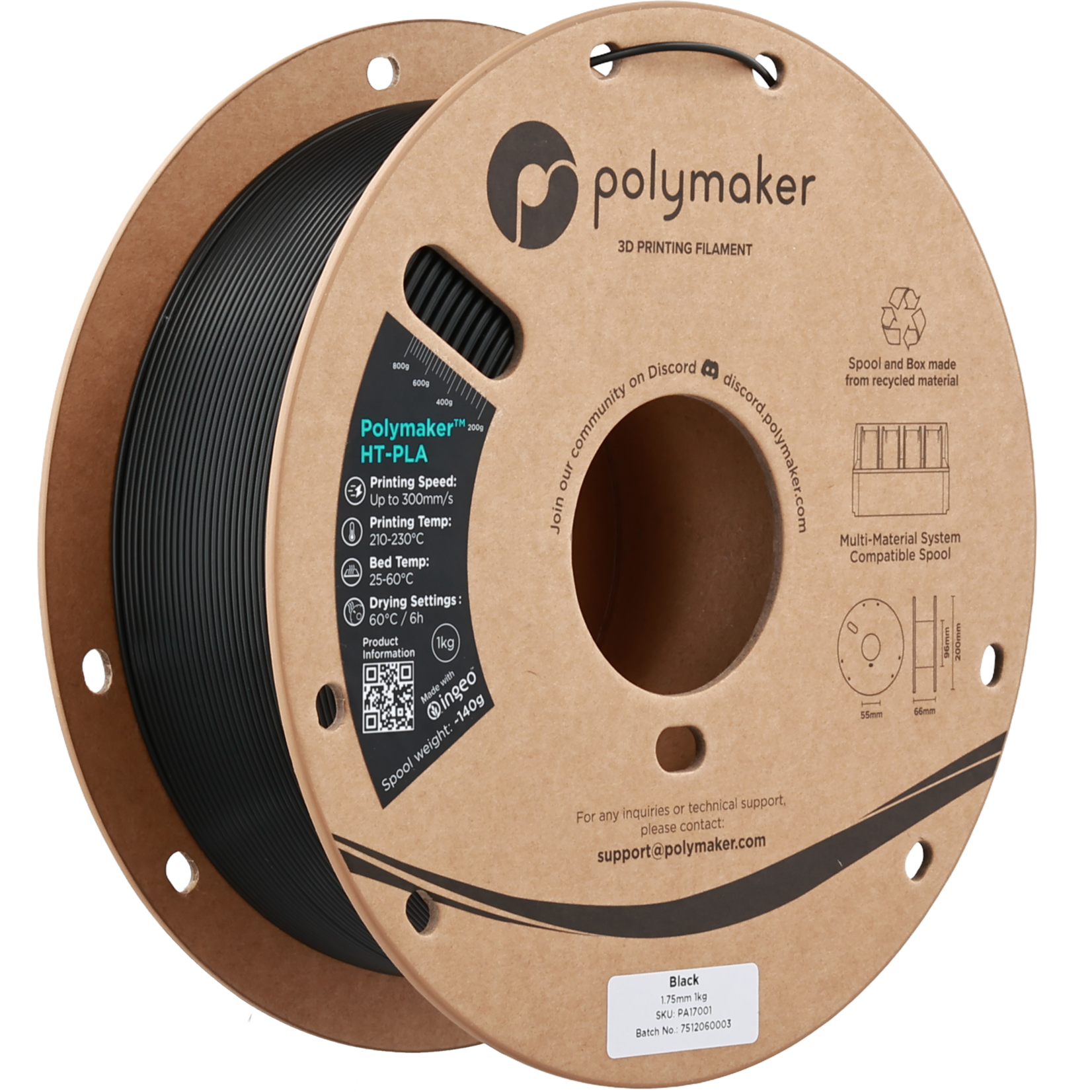 Polymaker HT-PLA Black 1.75 mm