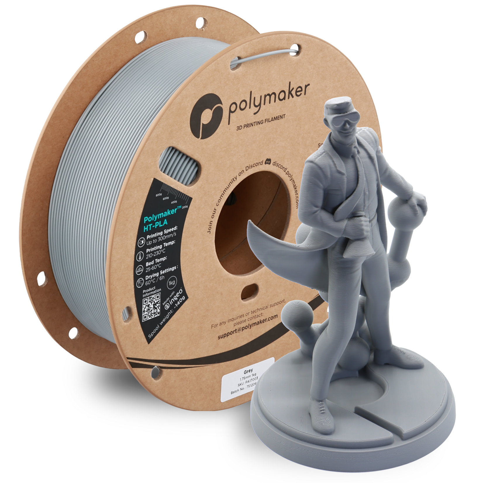 Polymaker HT-PLA Grey 1.75 mm