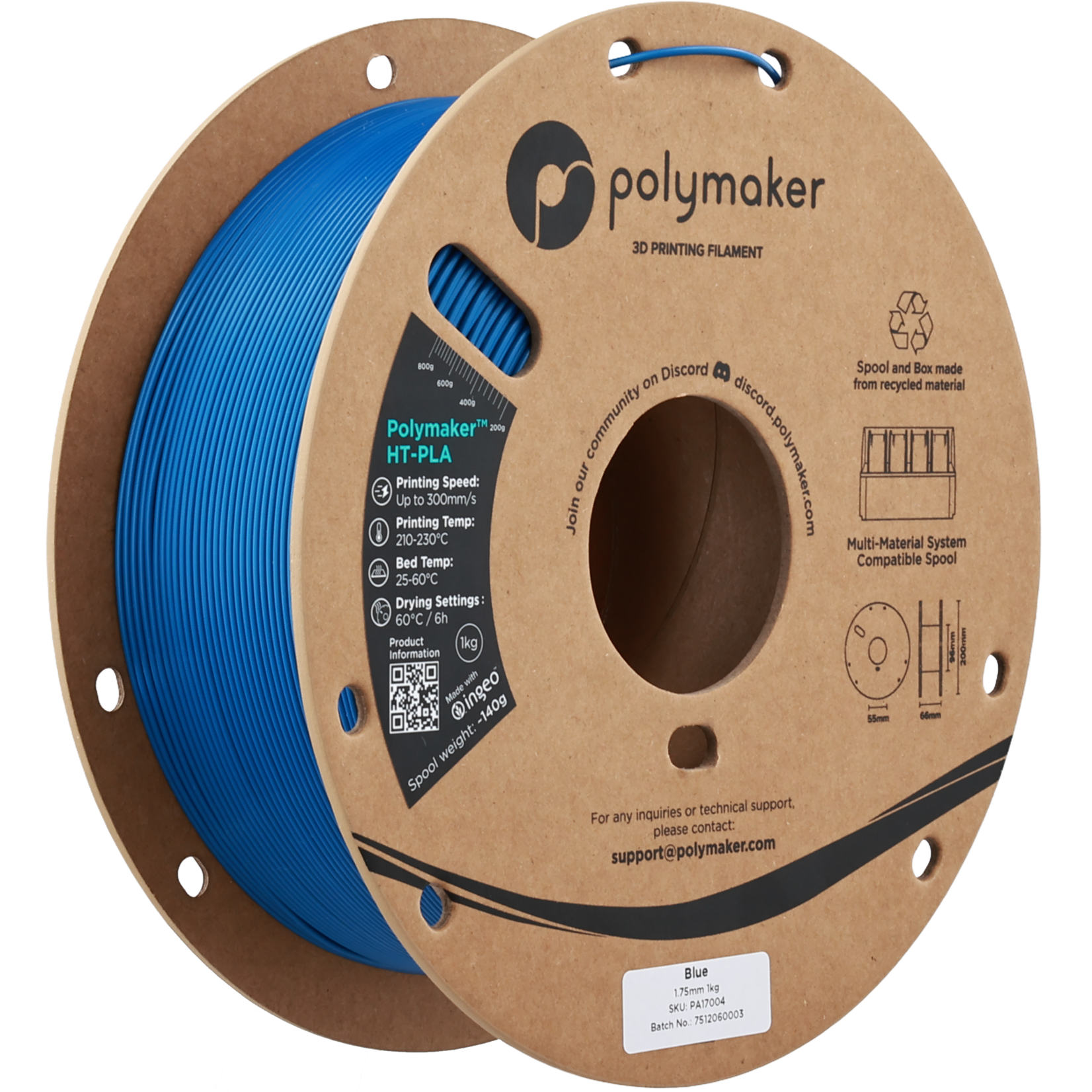 Polymaker HT-PLA Blue 1.75 mm