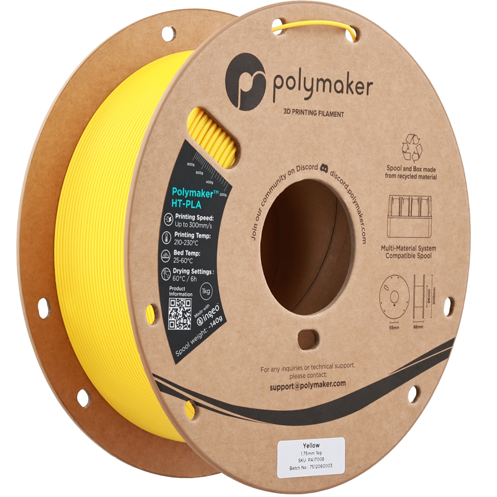 Polymaker HT-PLA Yellow 1.75 mm