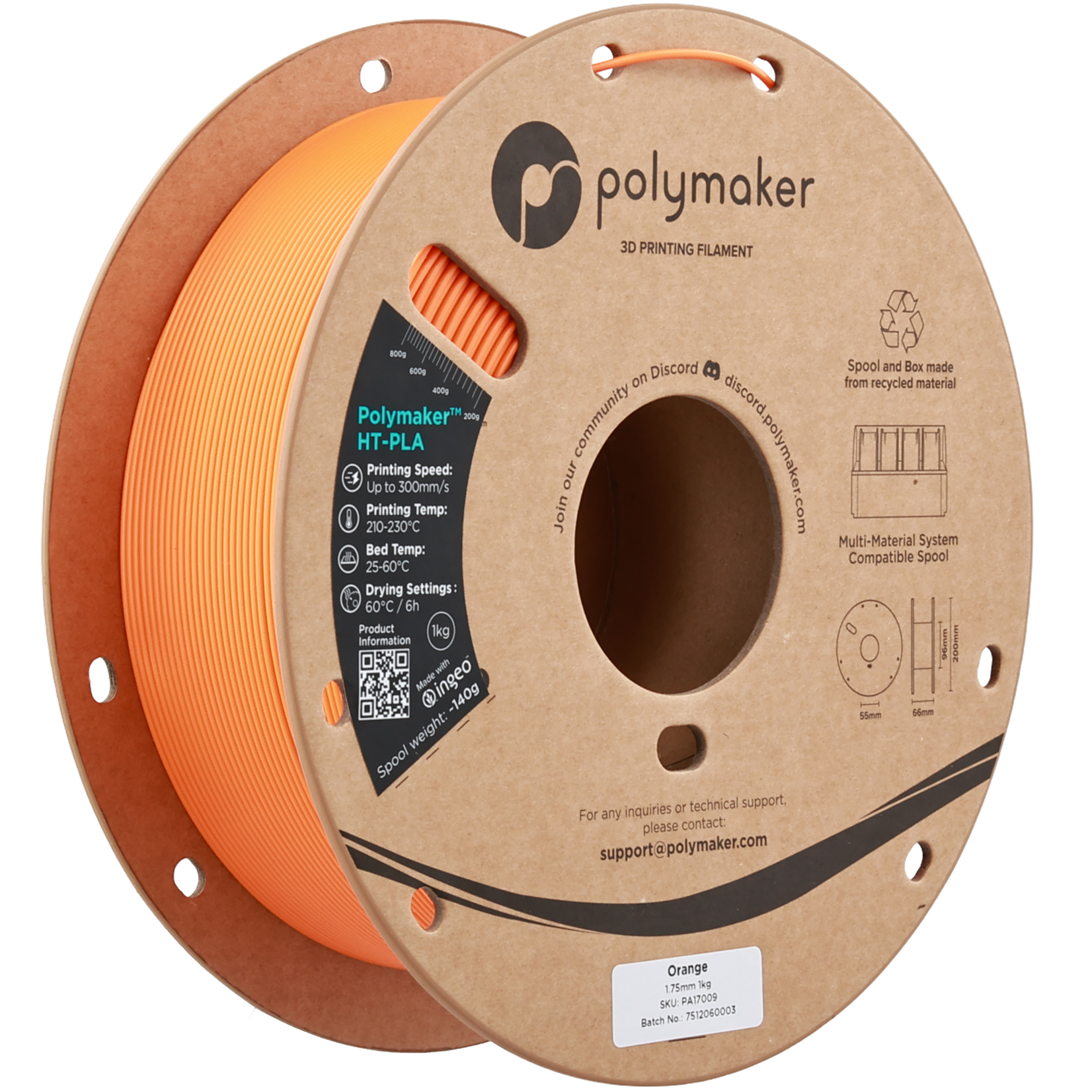Polymaker HT-PLA Oranje 1,75 mm