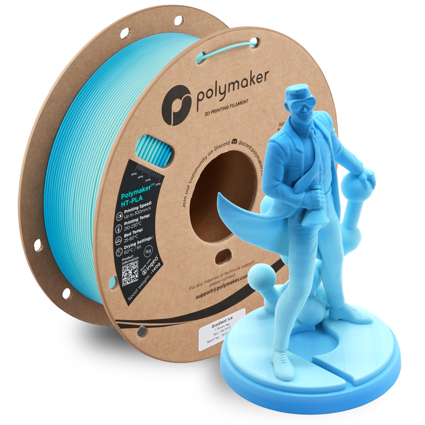 Polymaker HT-PLA Gradient Ice 1,75 mm