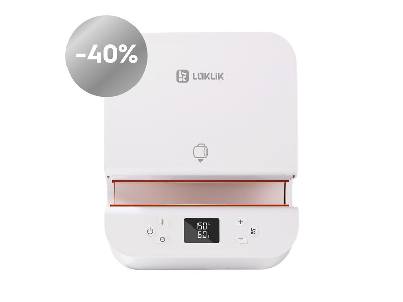 LOKLiK Open Box Silver Auto Tumbler Heat Press