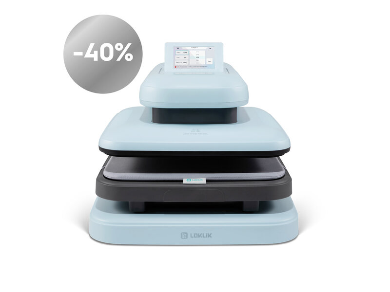 LOKLiK Open Box Silver ImPress Auto 2 - Smart Bubble Blue