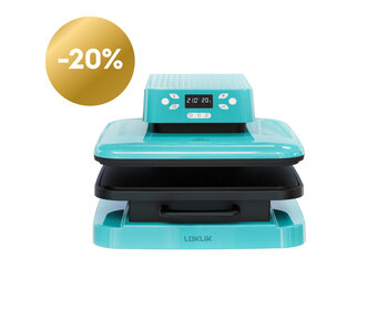 LOKLiK Open Box Gold Auto Heat Press LOKLiK Blue