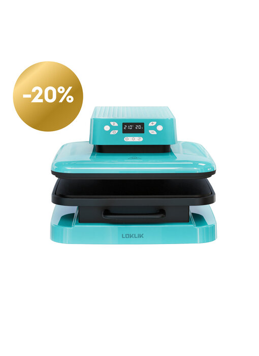 LOKLiK Open Box Gold Auto Heat Press LOKLiK Blue