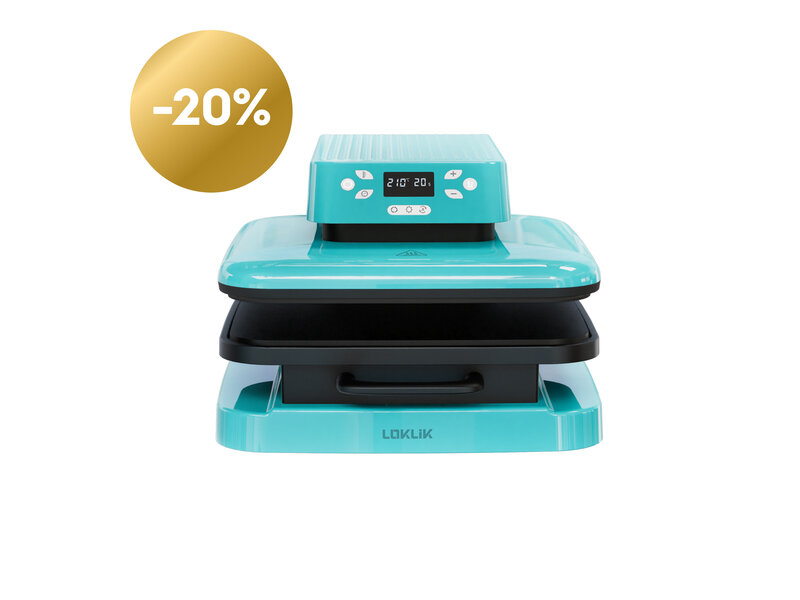 LOKLiK Open Box Gold Auto Heat Press LOKLiK Blue