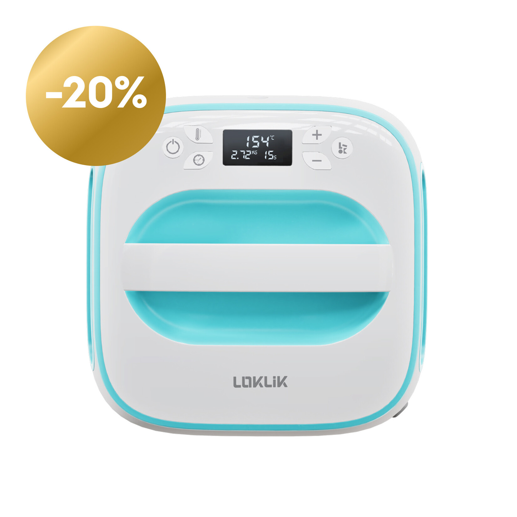 LOKLiK Open Box Gold Easy Heat Press LOKLiK Blue
