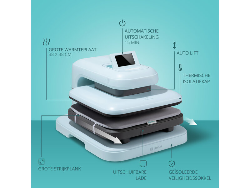 LOKLiK Open Box Silver ImPress Auto 2 - Smart Bubble Blue