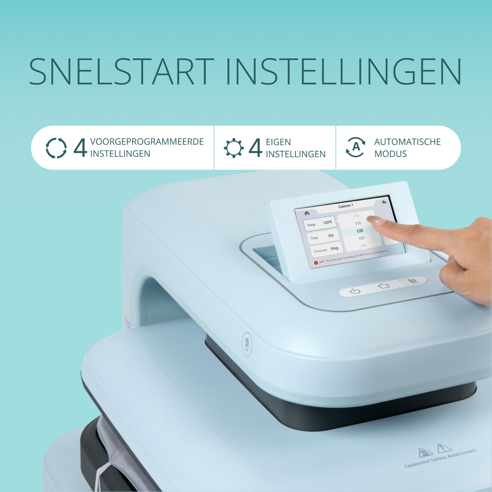 LOKLiK Open Box Silver ImPress Auto 2 - Smart Bubble Blue