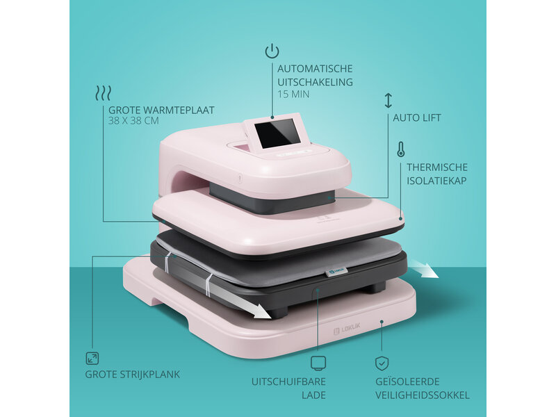 LOKLiK Open Box Gold ImPress Auto 2 - Smart Pastel Pink