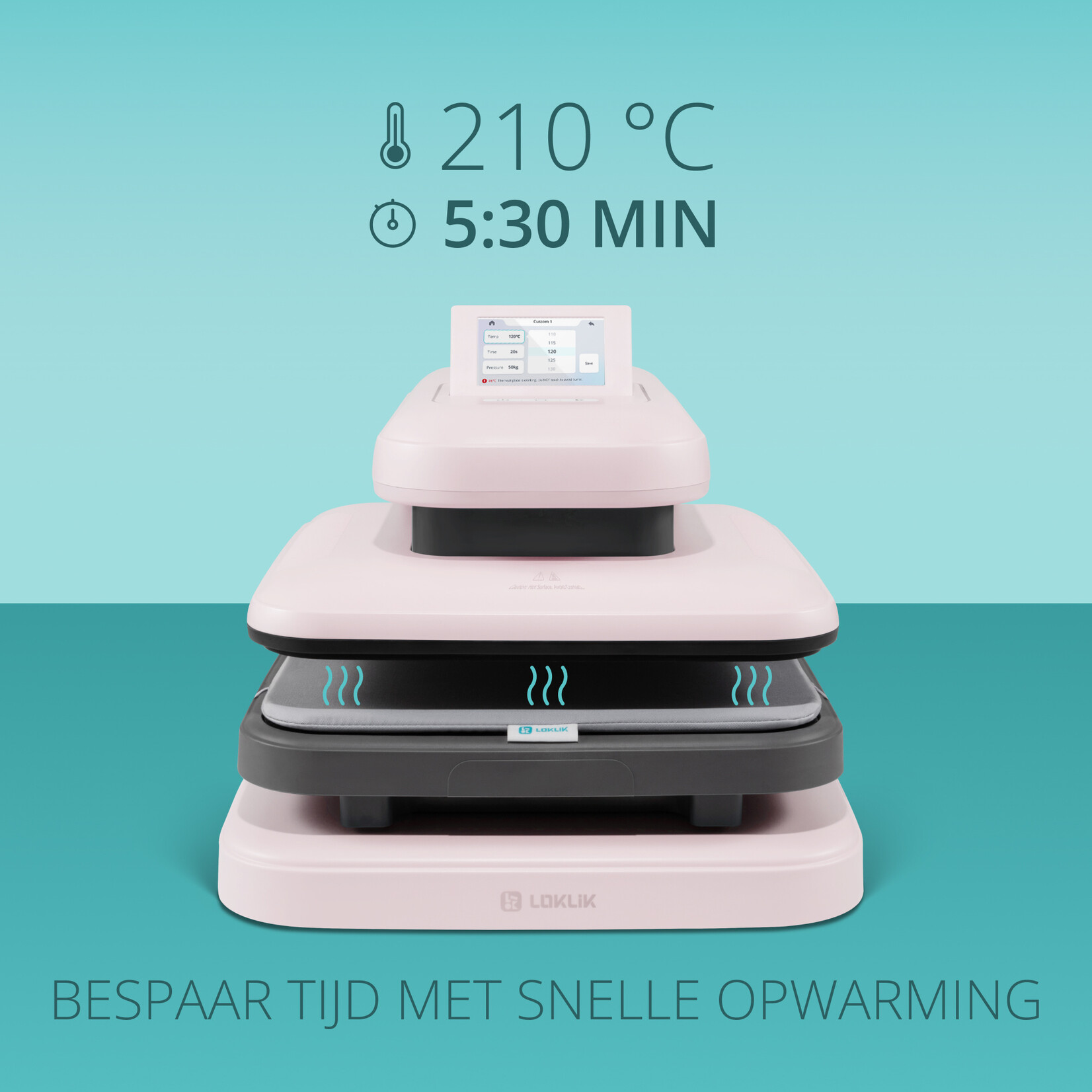 LOKLiK Open Box Bronze ImPress Auto 2 - Smart Pastel Pink