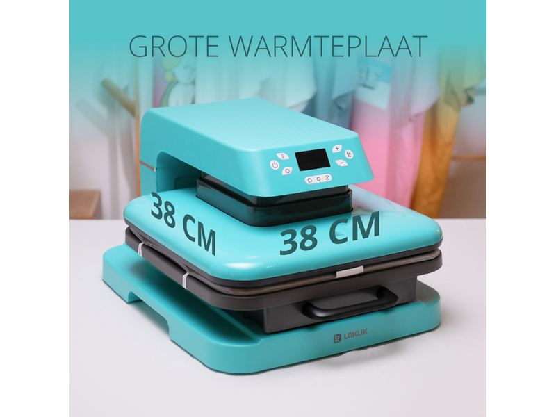 LOKLiK Open Box Gold Auto Heat Press LOKLiK Blue