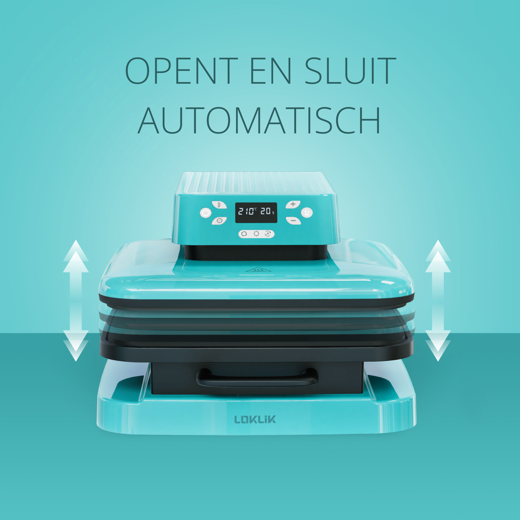 LOKLiK Open Box Gold Auto Heat Press LOKLiK Blue