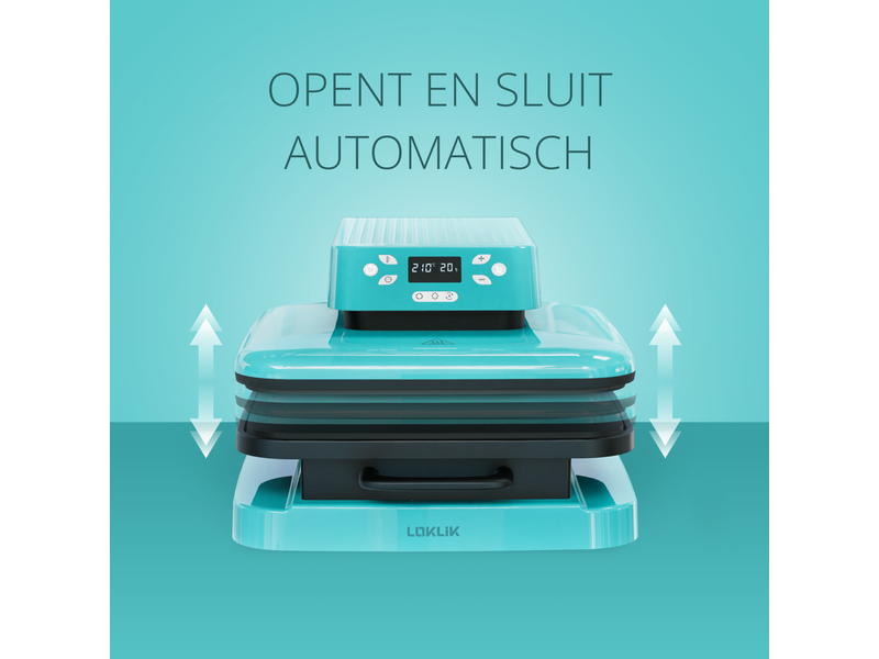 LOKLiK Open Box Gold Auto Heat Press LOKLiK Blue