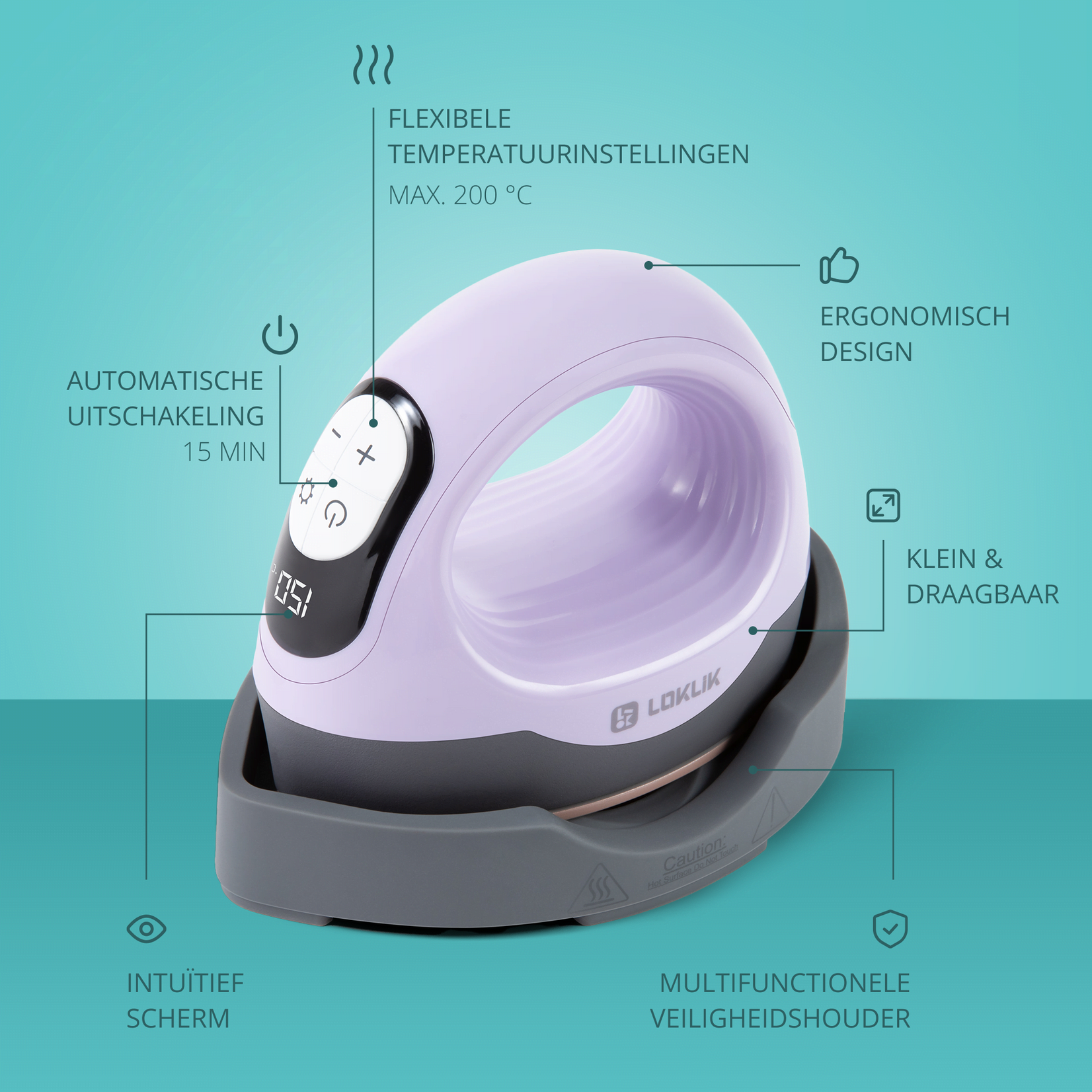 LOKLiK Open Box Silver ImPress Mini 3 Lavender Purple