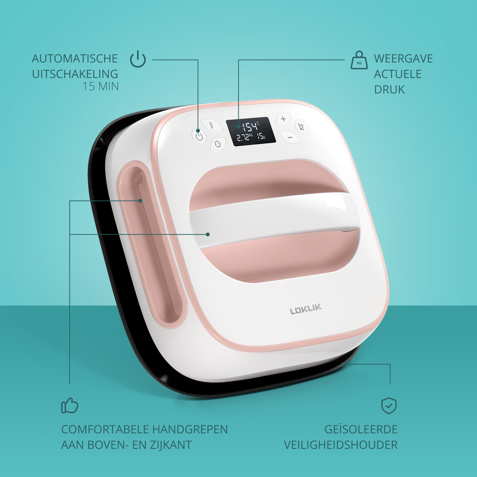 LOKLiK Open Box Bronze Easy Heat Press Romance Pink