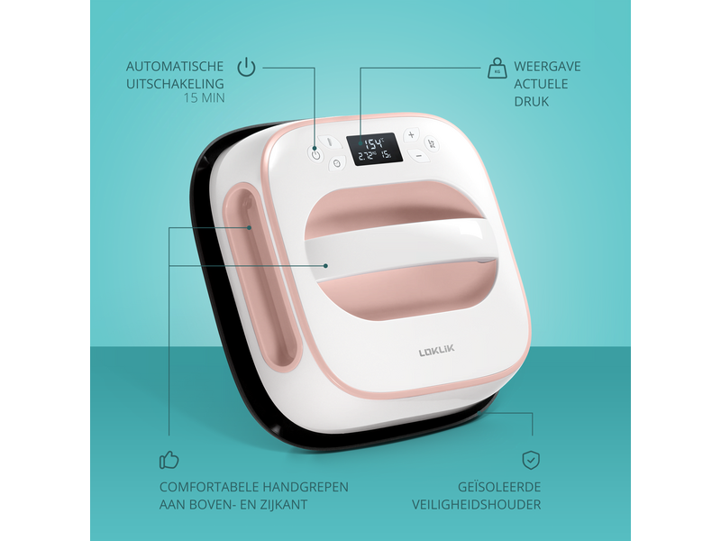 LOKLiK Open Box Gold Easy Heat Press Romance Pink