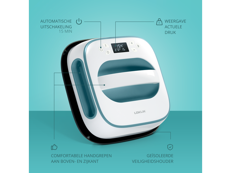 LOKLiK Open Box Gold Easy Heat Press Denim Blue