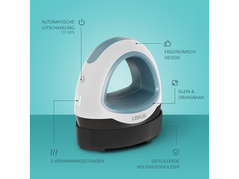 LOKLiK Open Box Gold Mini Heat Press Denim Blue