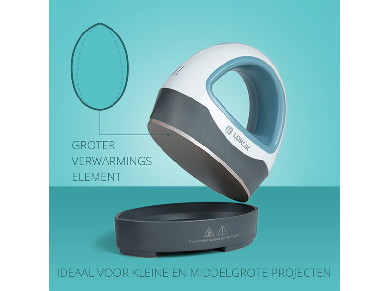 LOKLiK Open Box Gold Mini Heat Press Denim Blue