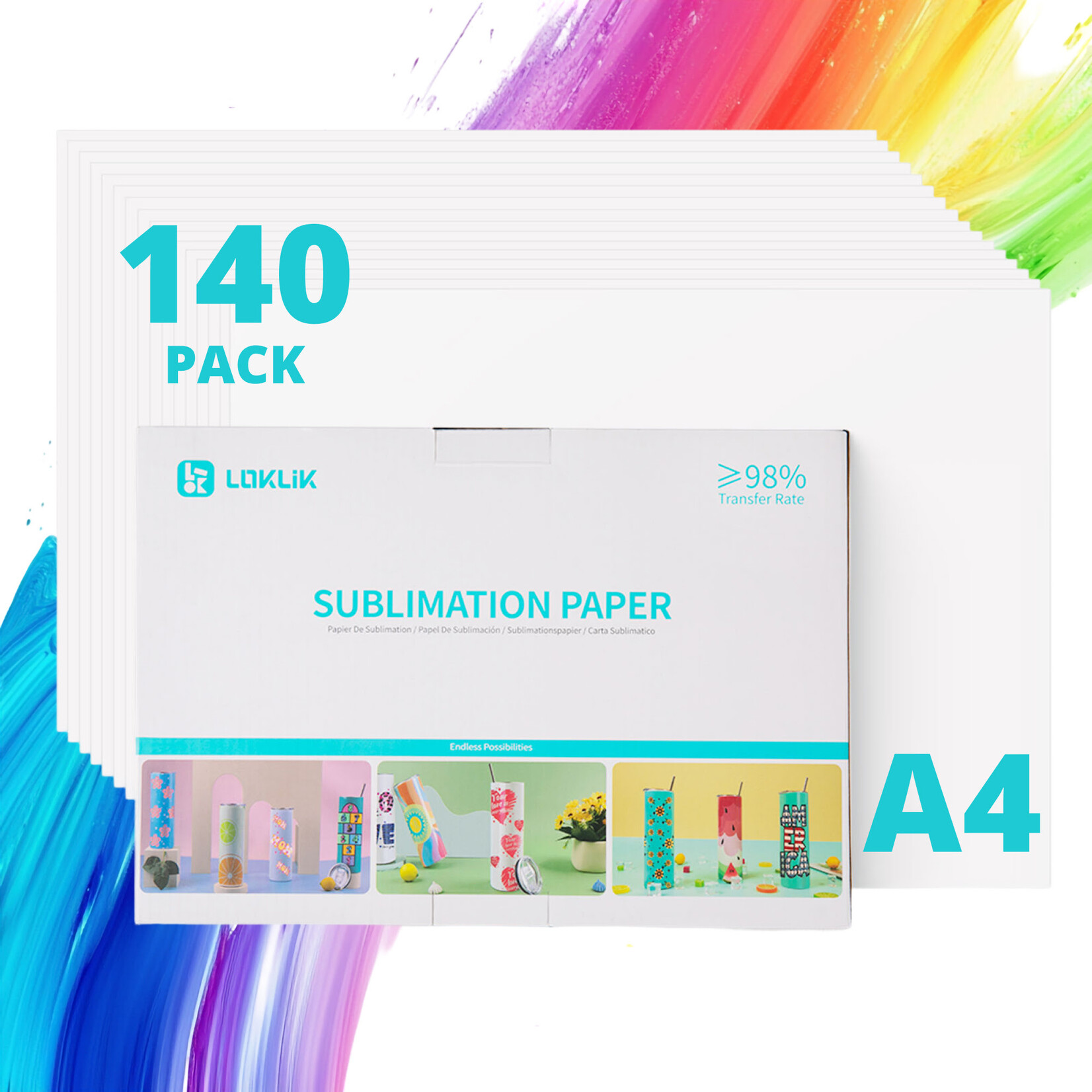 LOKLiK Sublimation Paper A4 - 140 Pack