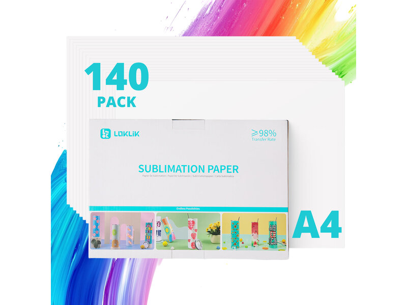 LOKLiK Sublimation Paper A4 - 140 Pack