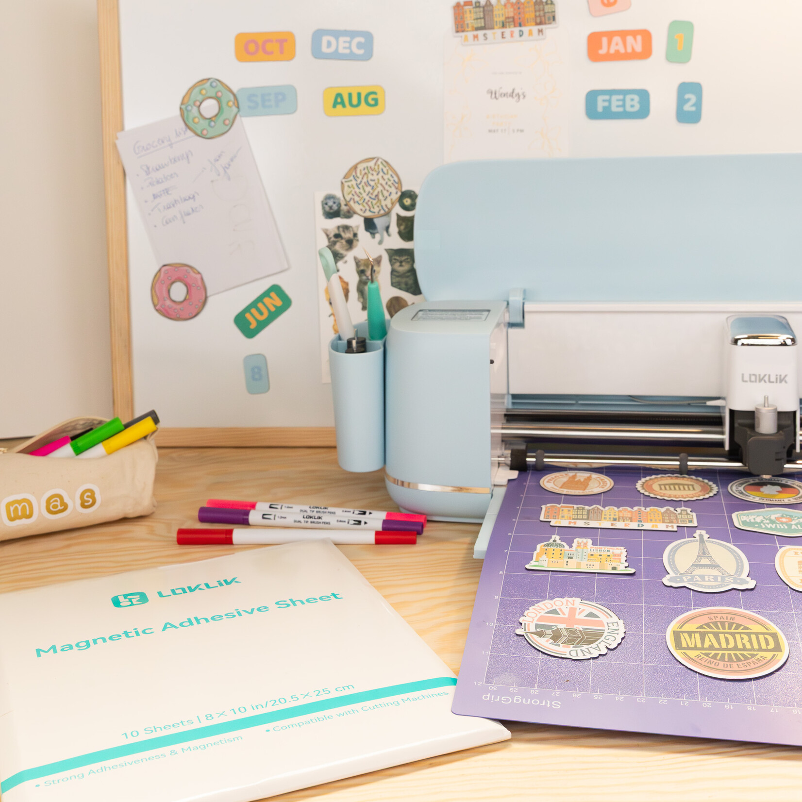 LOKLiK Magnetic Sheet 0.5 mm - 10 pack