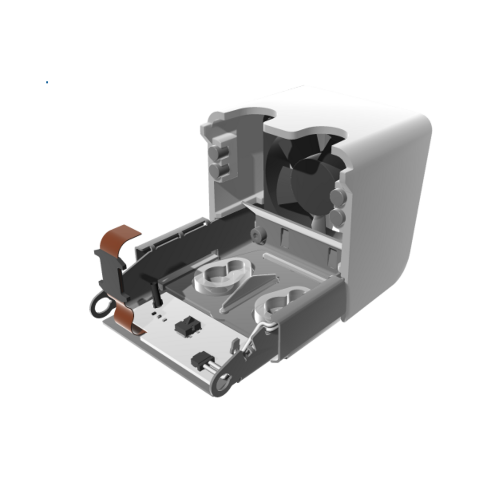 UltiMaker Print Head Front Fan Bracket Assembly - Inductive (S7) (70-234572)