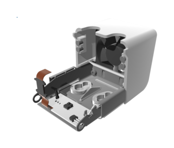 UltiMaker Print Head Front Fan Bracket Assembly - Inductive (S7) (70-234572)