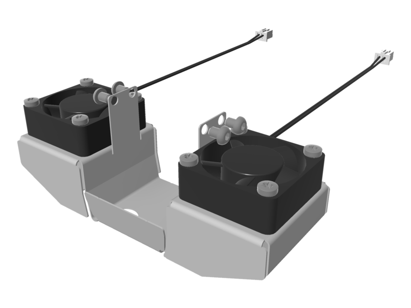 UltiMaker Fan Bracket Assembly (UM2, 2+C) 80-137633