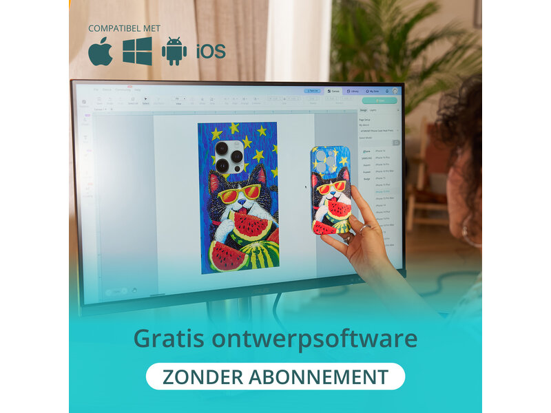 LOKLiK Phone Case Heat Press - Daisy White