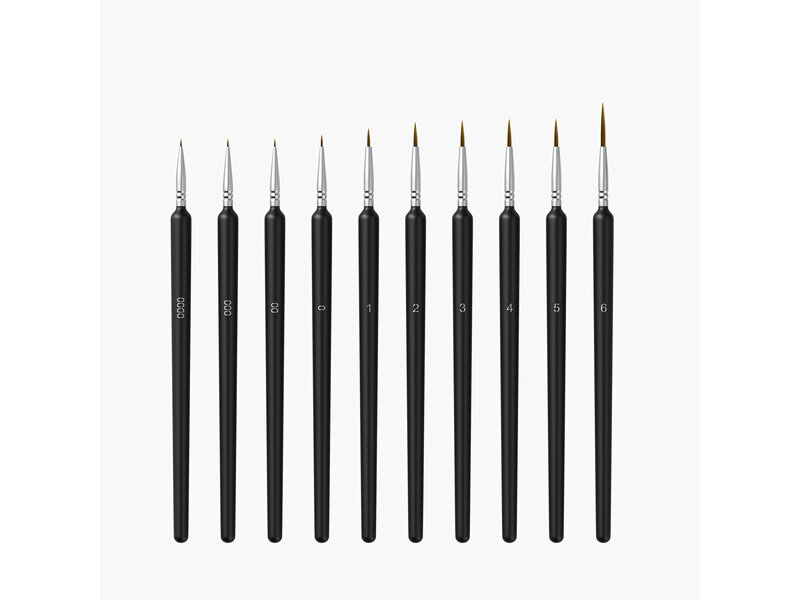 LOKLiK Miniatuur Verfborstel Set