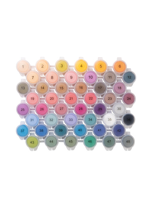 LOKLiK Acryl Verf Kit - 48 kleuren