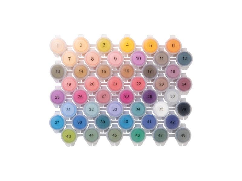LOKLiK Acryl Verf Kit - 48 kleuren