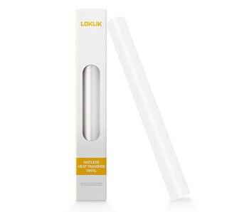 LOKLiK Matless Heat Transfer Vinyl - Glossy White - 33 x 150 cm
