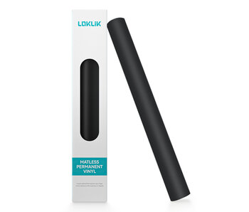 LOKLiK Matless Permanent Adhesive Vinyl - Matte Black - 33 x 305 cm